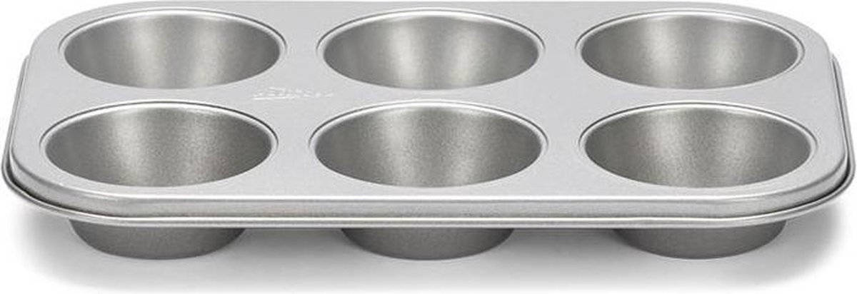 Patisse Bakplaat Muffin Silver-Top voor 6 stuks