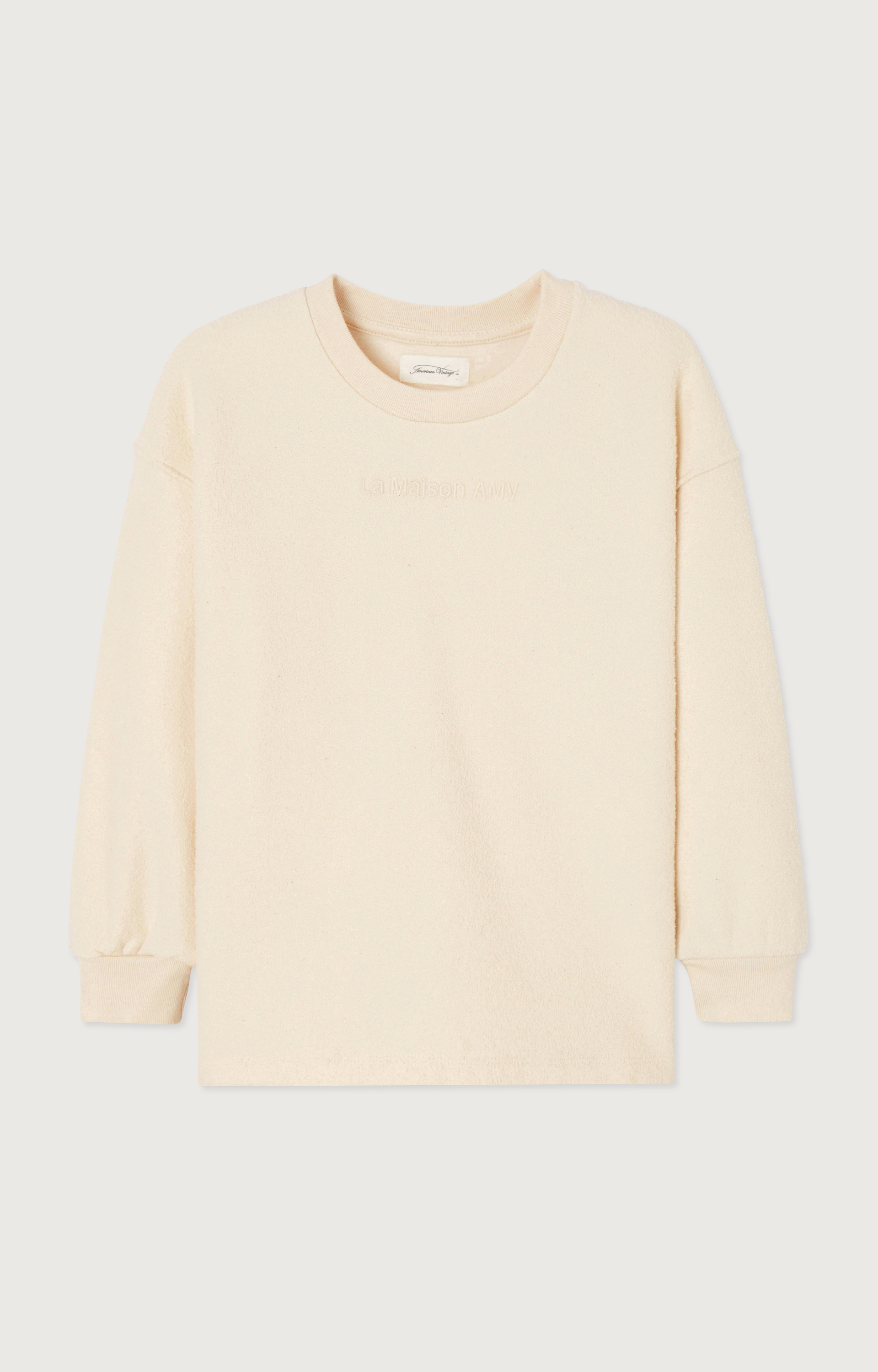 American Vintage Kids Sweater Bobypark Ecru American Vintage Kids Sweater Bobypark Ecru