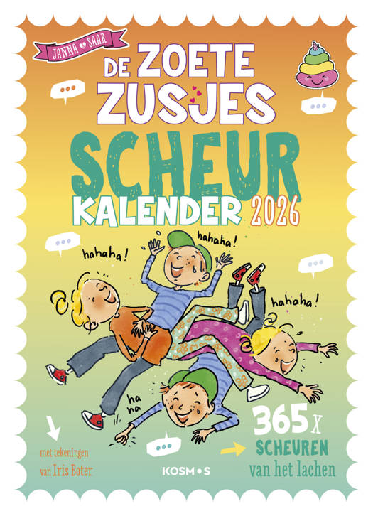 Scheurkalender 2026 - De Zoete Zusjes Moppenscheurkalender 2026