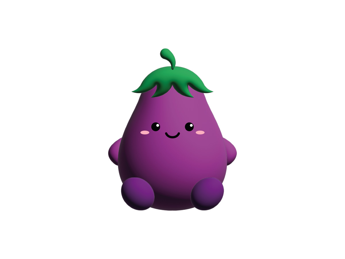 I-Total Anti- Stress Figuur Ellie Eggplant