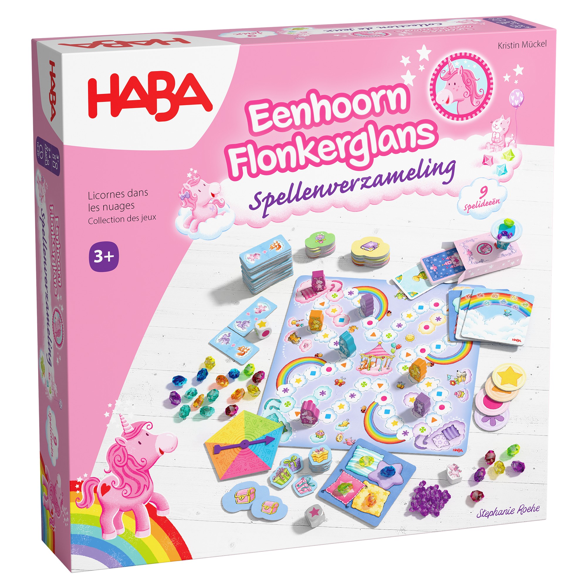 Haba  Spel - Eenhoorn Flonkerglans - Spellenverzameling