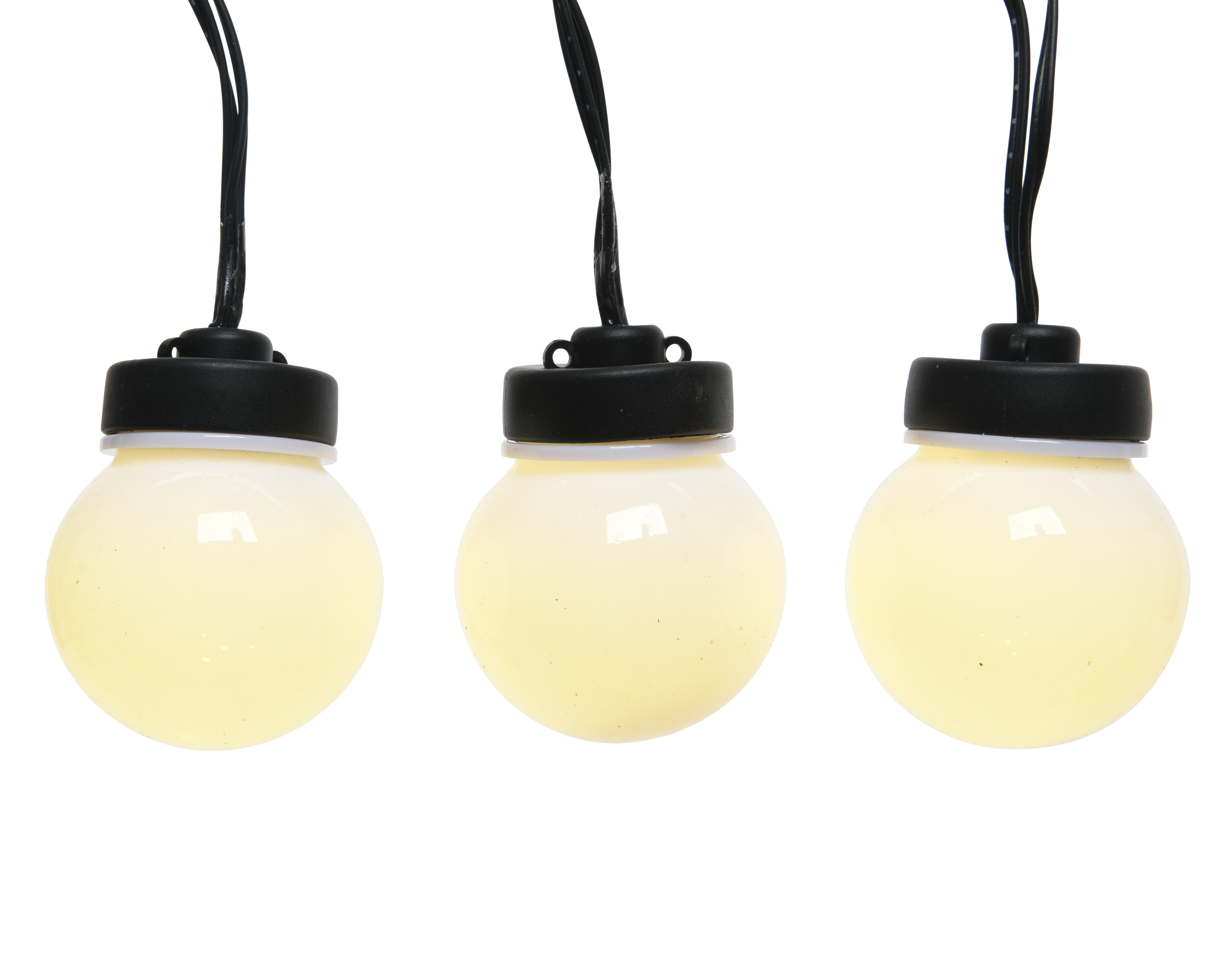 LED Globe Party Light Outdoor 9.5 m - 20 leds - Black/Warm White