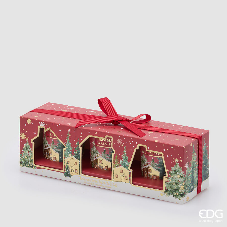 EDG Geurkaars Noel Honeyed Apple Cider 3 stuks - 5x6 cm
