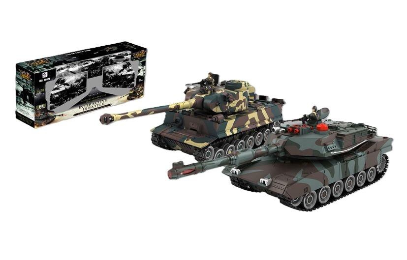 Gevechtstank, Battle Tank, R/C 2 stuks, 1:28, 2.4 Ghz, 32 cm
