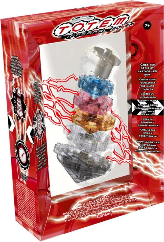 Totem Infernal Power, Spinners uitgerust met LED's van verschillende kleuren