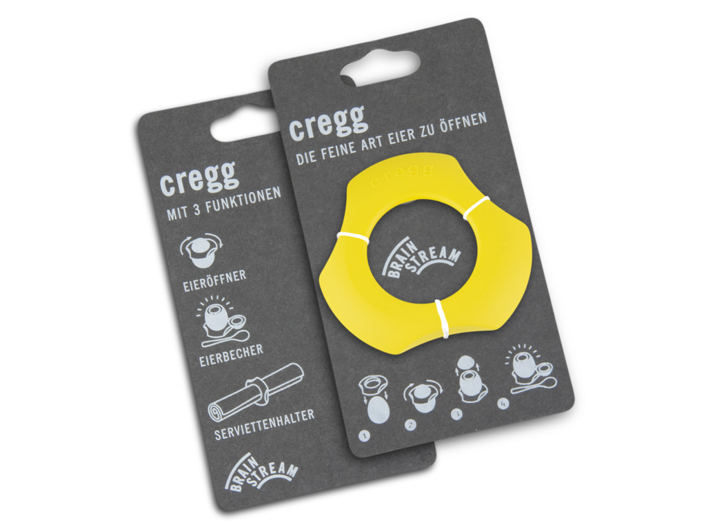 Brainstream Ei Onthoofder Cregg Yellow - 7.6x14 cm