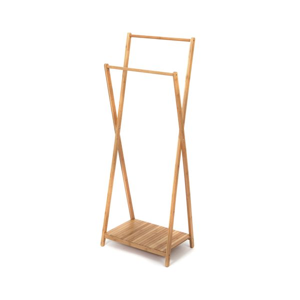 Compactor Home Kledingrek Dubbel 60x34x142/162cm - Bamboe
