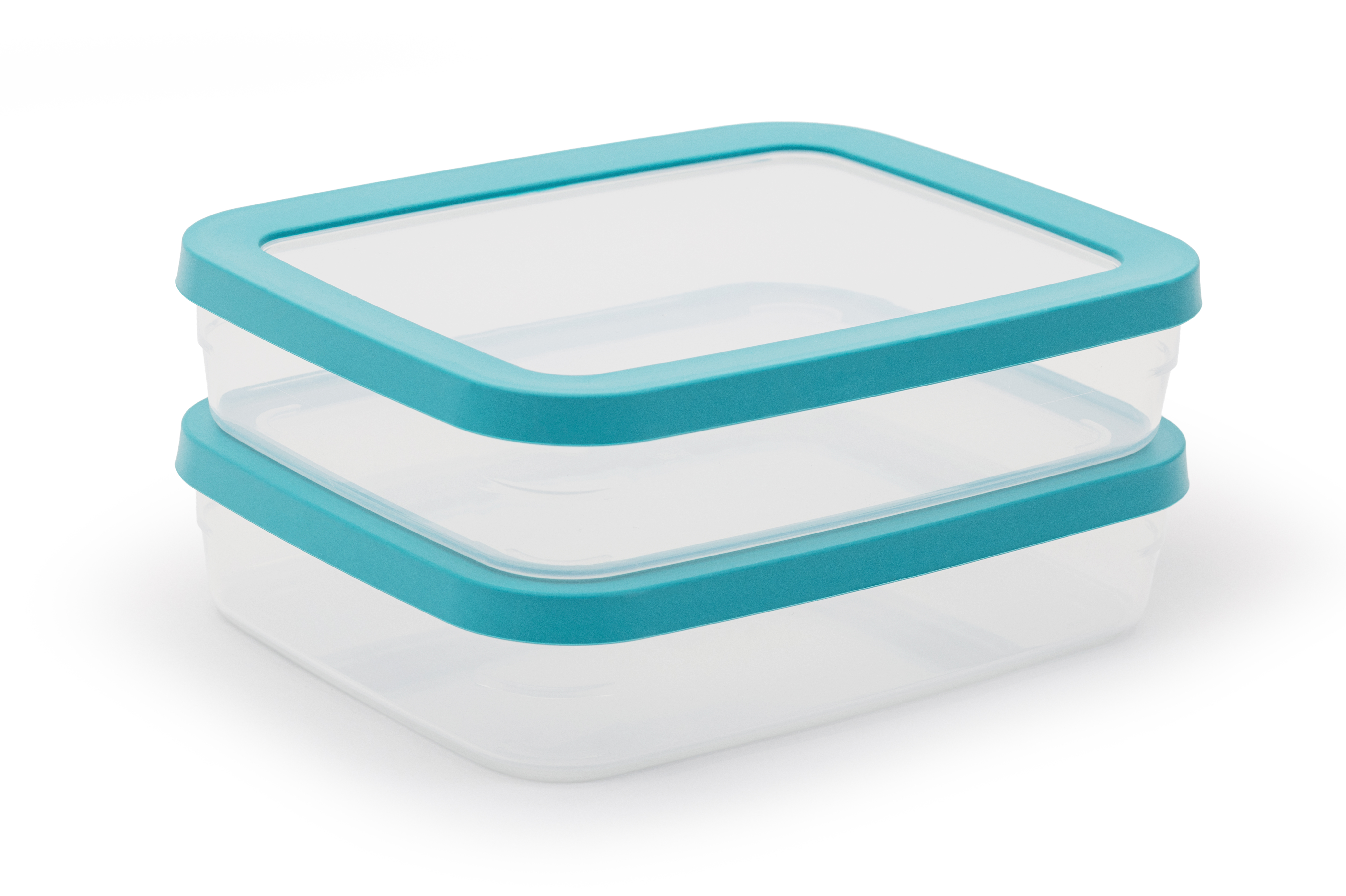 Day To Day Bewaardoos SoftSeal 800ml set 2 stuks - Transp/Reef Green