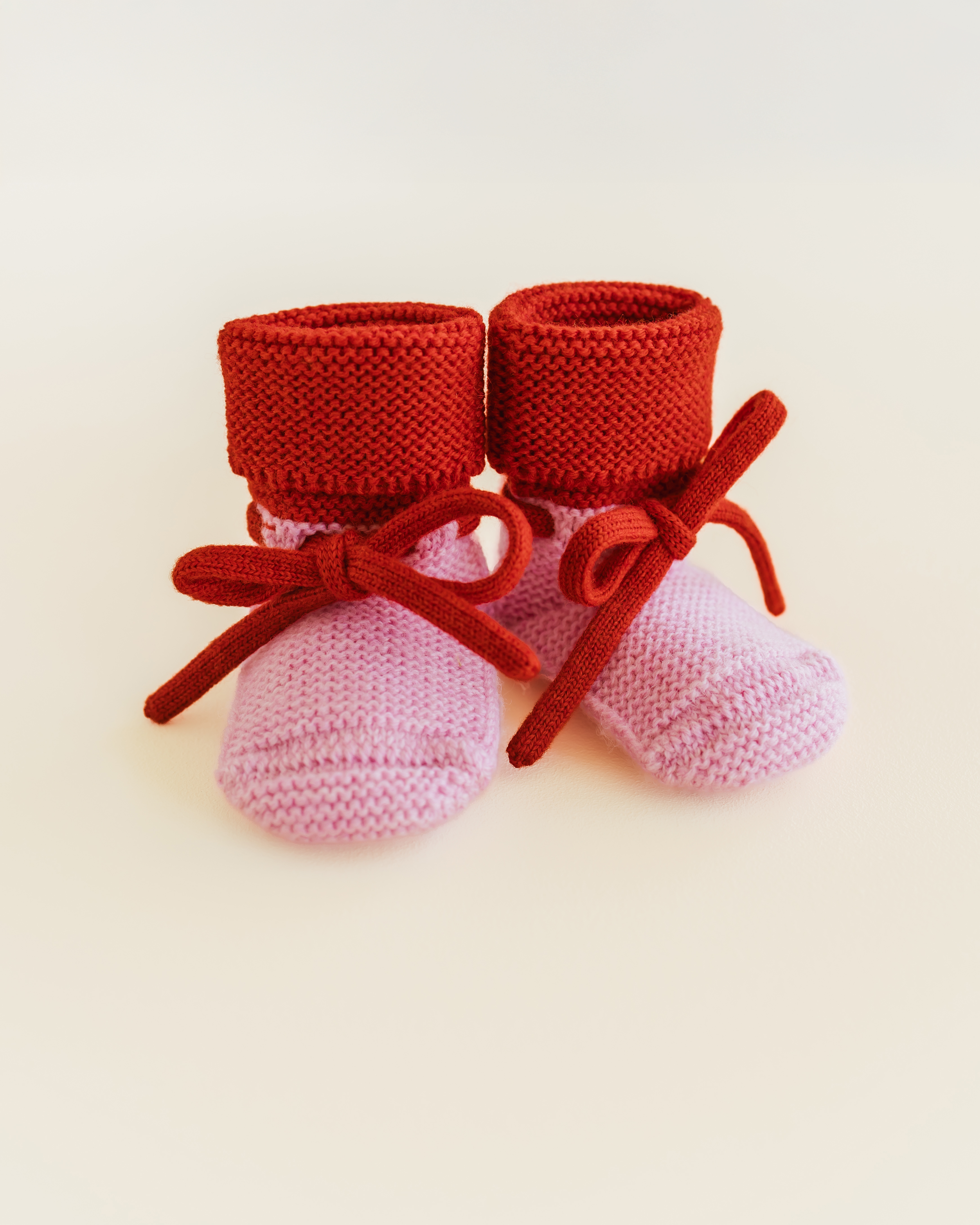 Hvid Booties Original Cotton Candy-Red 0-9 maand