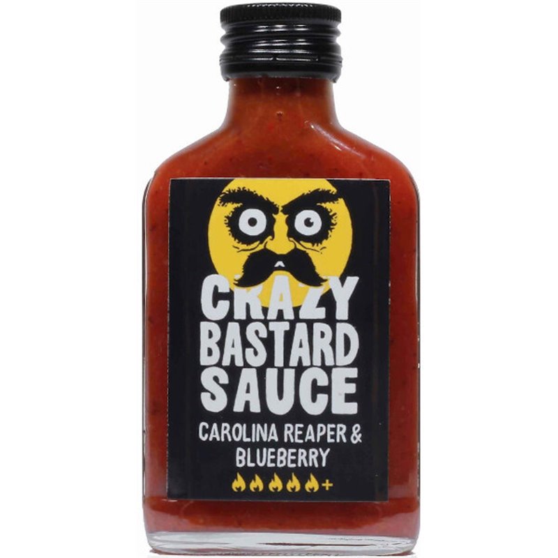 Crazy Bastard Sauce Pikante Saus Carolina Reaper & Blueberry 100ml