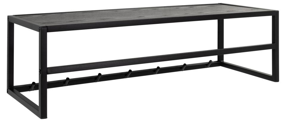 Wandkapstok Seaford Black/Black