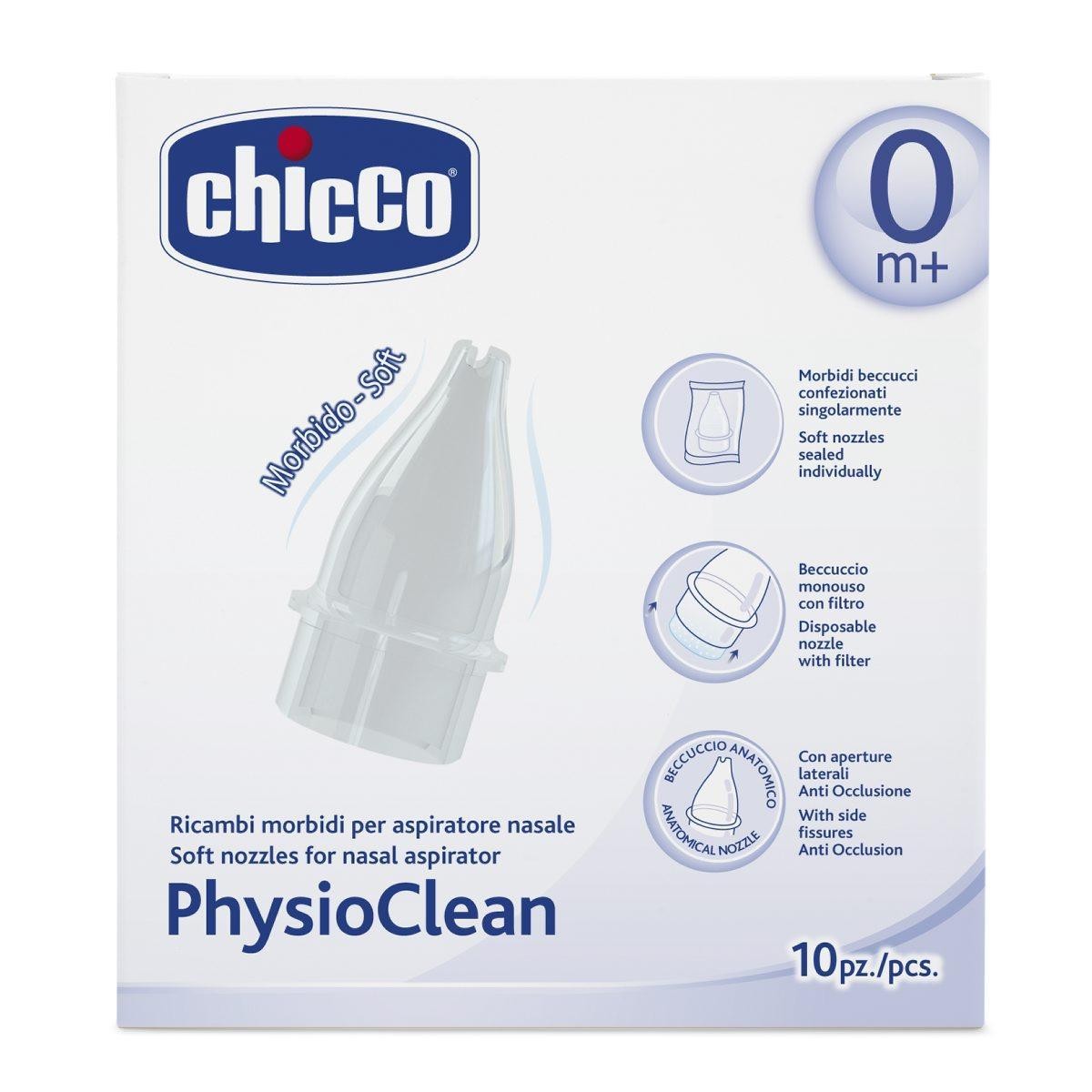 Chicco Vervangstuk voor Neuszuiger Physioclean 10 stuks