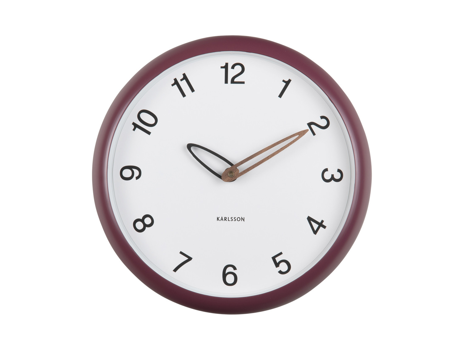 Karlsson Wandklok Bella Dark Mauve 30cm