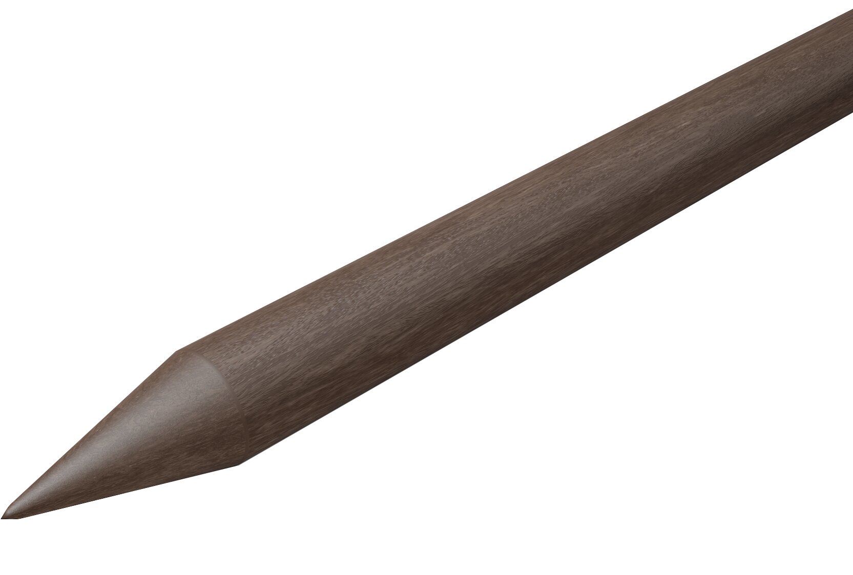 Scala Kunststofpaal Round Post Eco Bruin 60 mm - 1.75 m