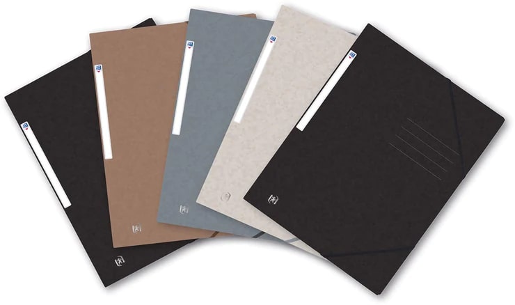 Oxford Elastomap Top File+ A4 5 stuks Nature - assorti - Prijs per Stuk