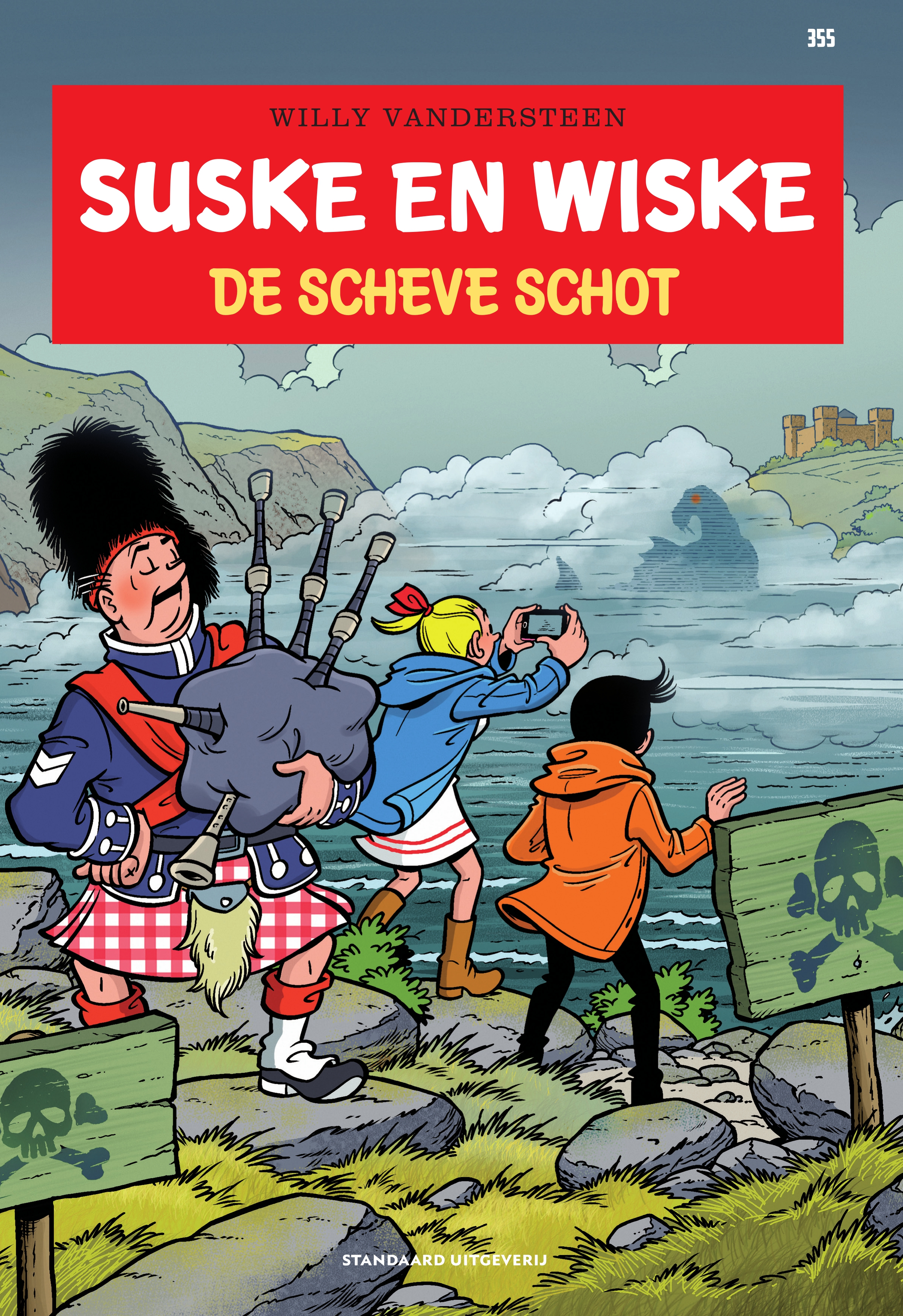 Stripverhaal Suske en Wiske 355 De scheve schot