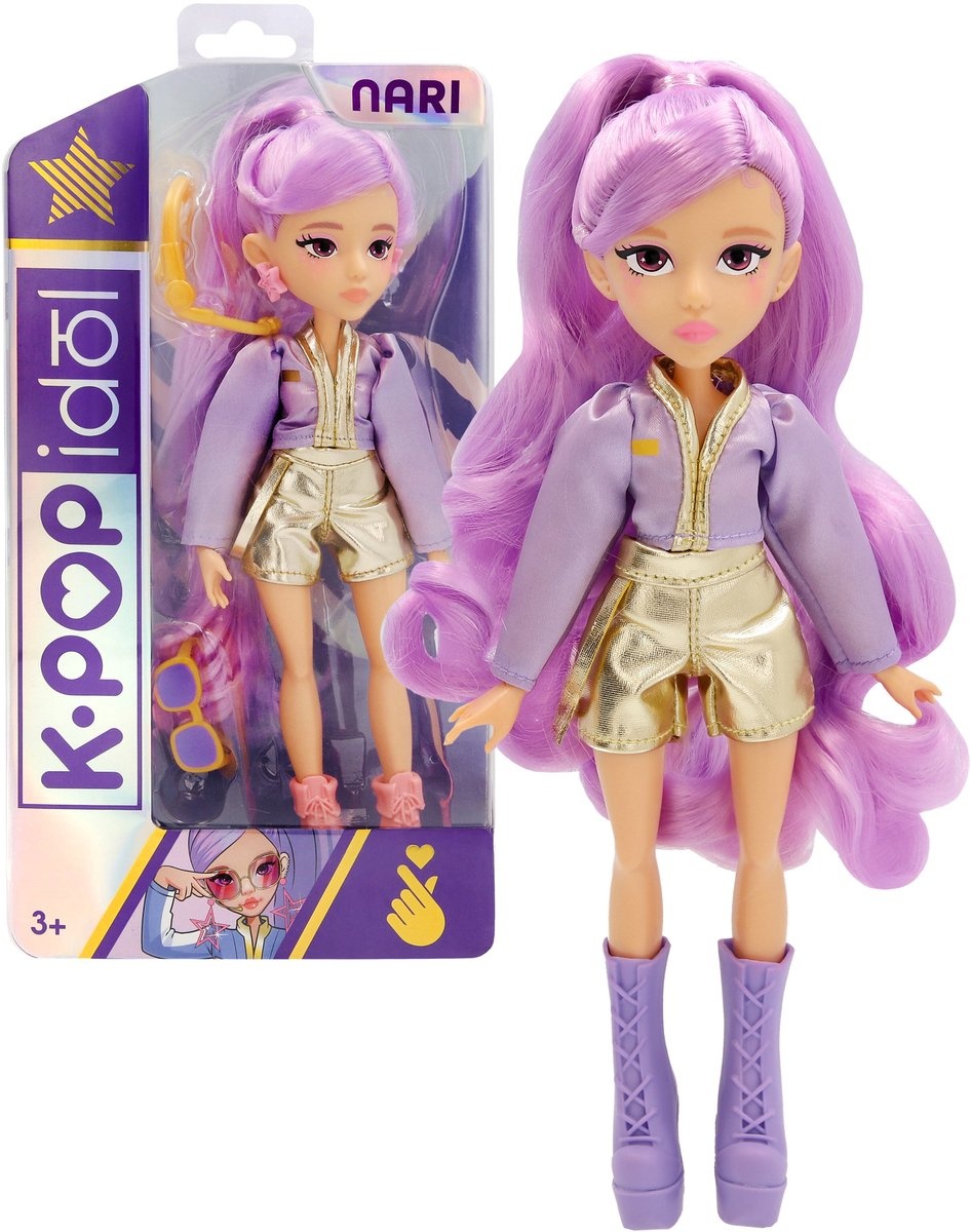 Kpop Idol Fashion Doll Nari met accesoires, 25 cm