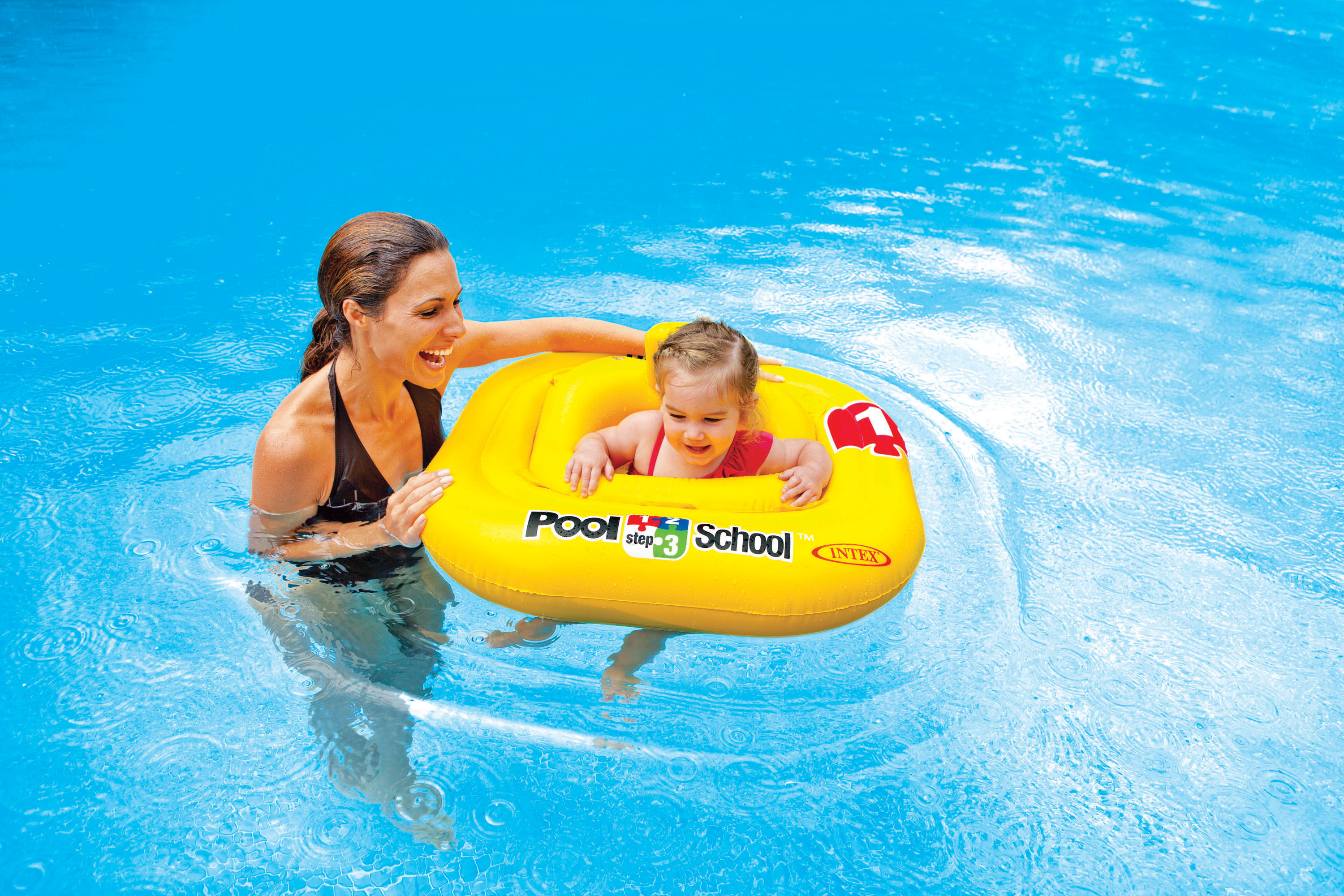 Intex Deluxe Babyfloat Zwemband Pool School Stap 1