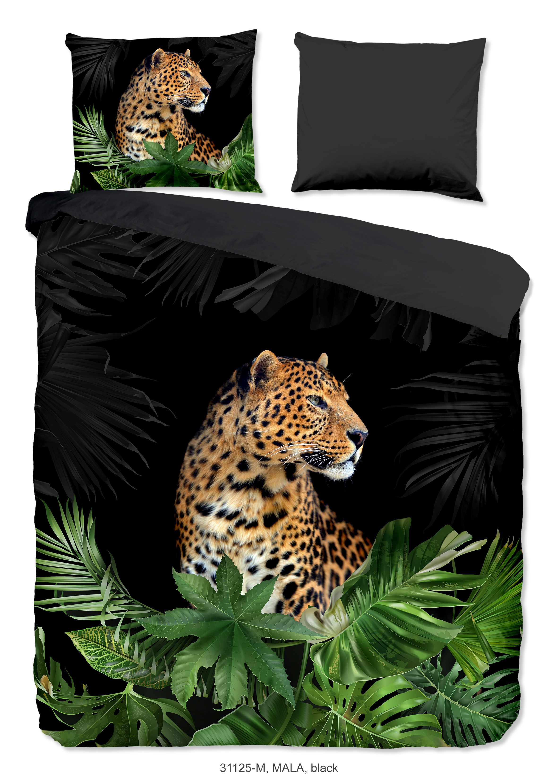 Pure Luxury Dekbedovertrekset Mala 240x220 cm - Microvezel - Zwart