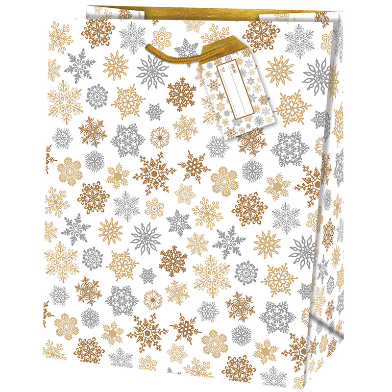 Geschenkzak White X-mas L