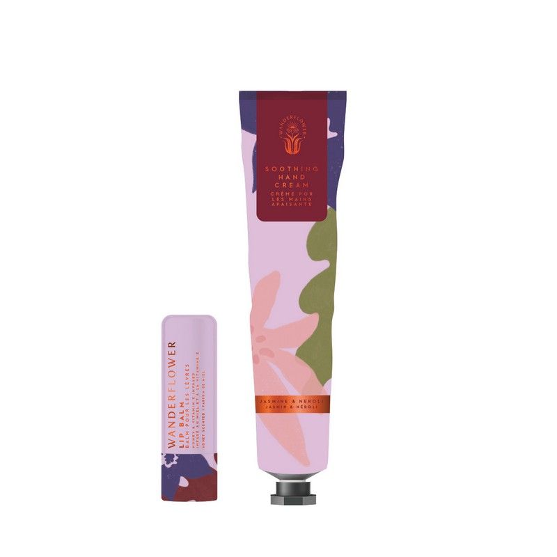 Wanderflower Soothing Hand & Lip Set - Handcreme & Lipbalsem