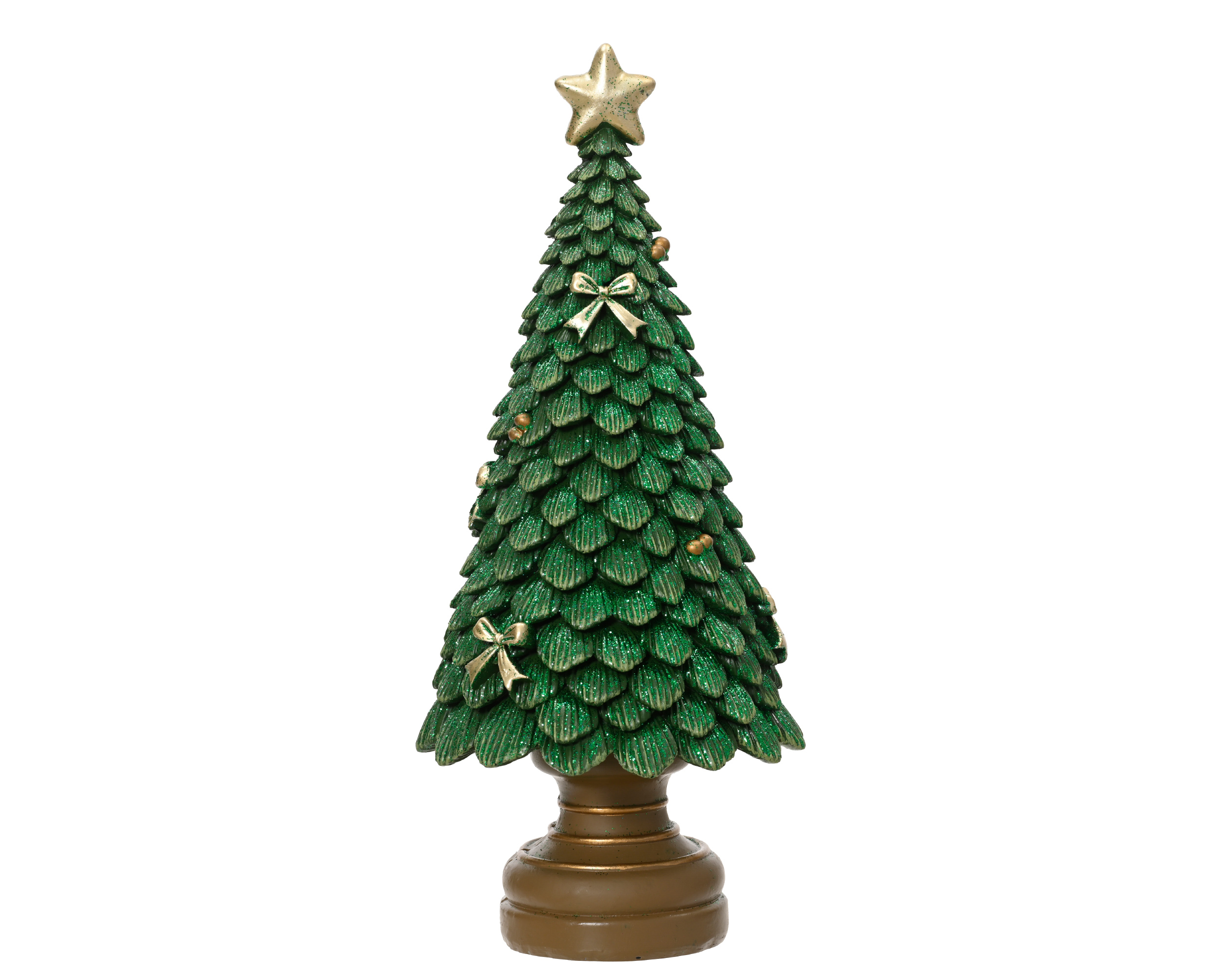 Deco Boom Groen met Glitter 10x23 cm