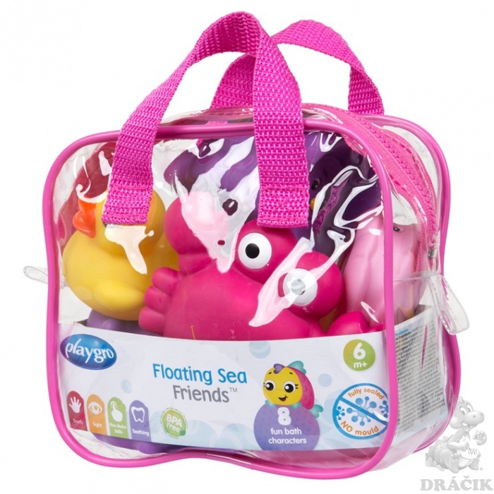 Playgro Badspeeltje Floating sea friends Pink
