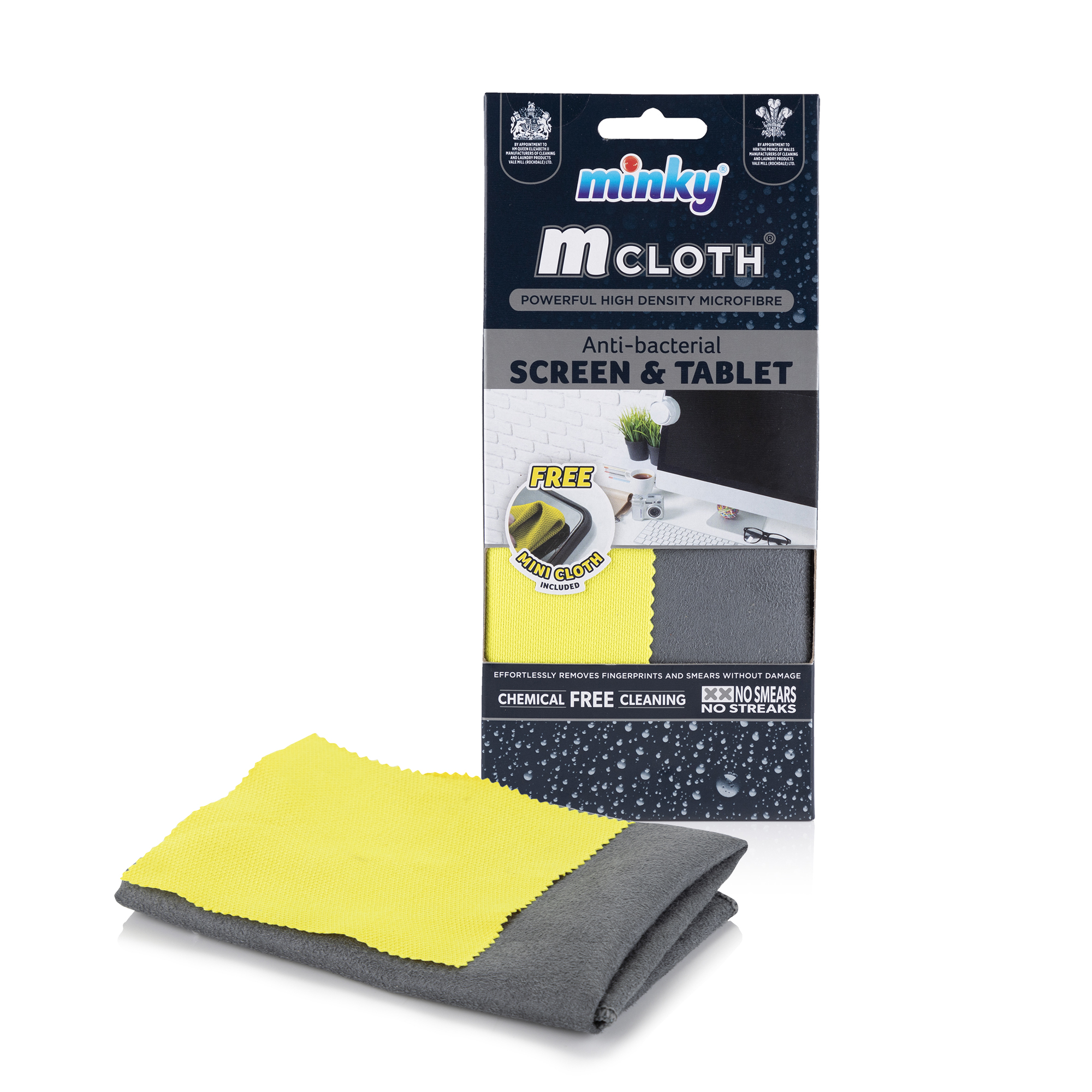 Minky Schoonmaakdoek Scherm & Tablet Set 2 stuks - Anti-Bacterieel