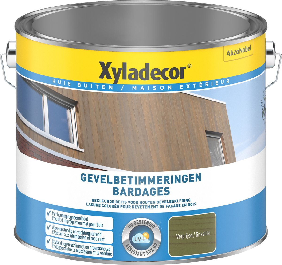 Xyladecor Gevelbetimmeringen 2.5 l Vergrijsd