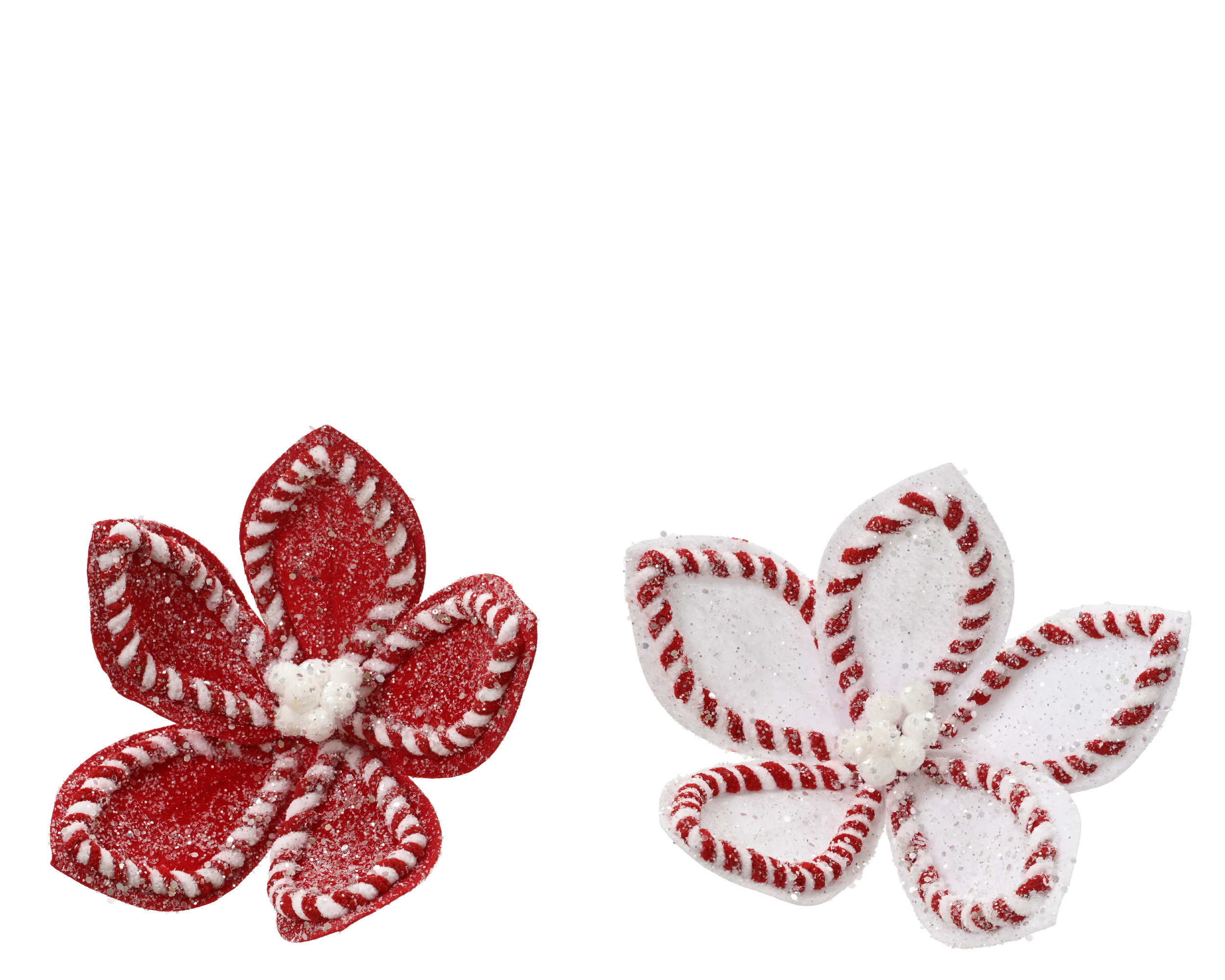 Bloem Velours op Clip - 23x10 cm - assorti - prijs per stuk