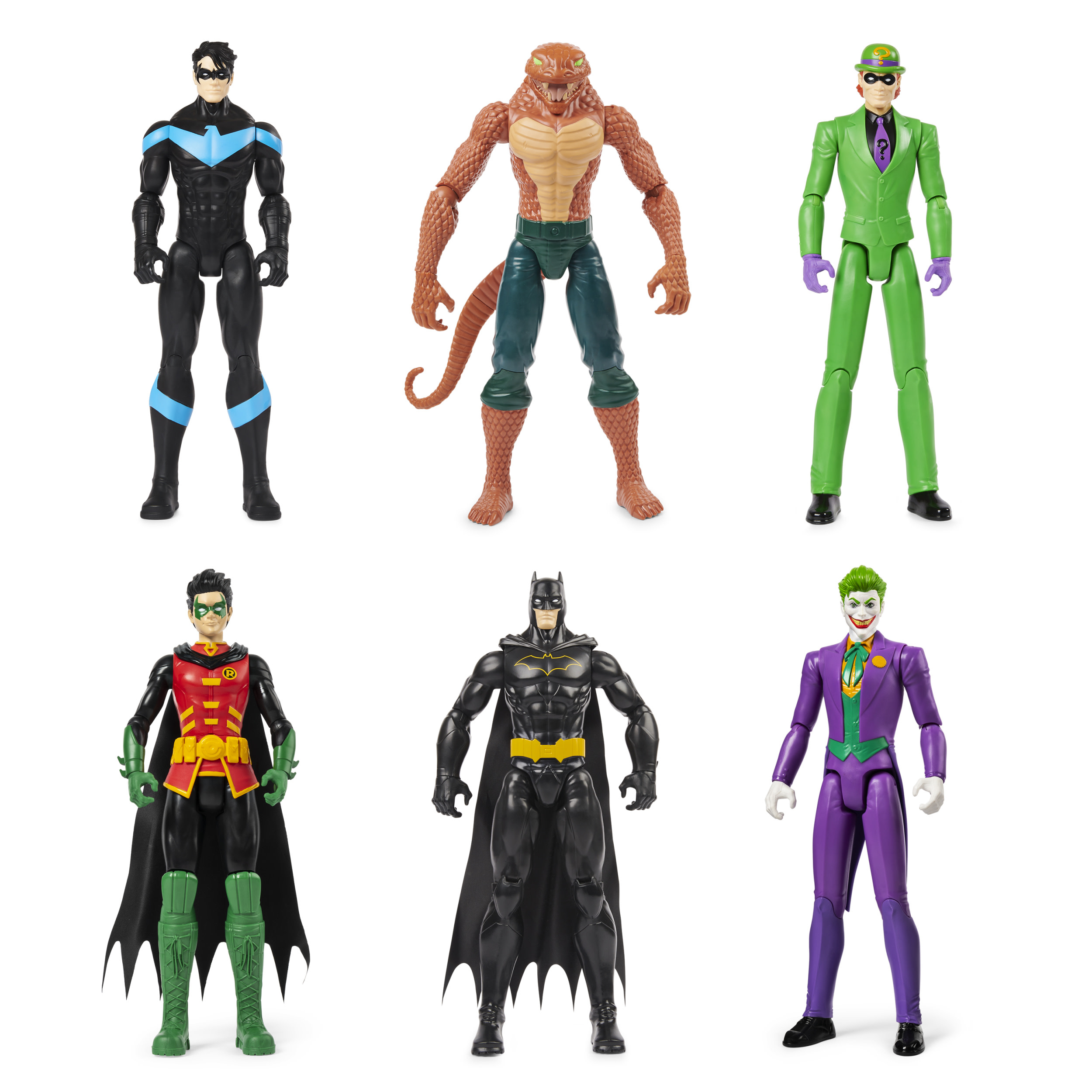 Batman 30 cm Figuren, pack 6 figuren