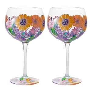 Flora Gin Tonic/Cocktailglas Wild Flowers 650ml set 2 stuks