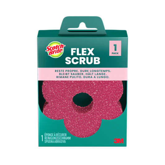 Scotch-Brite Flex Scrub Schoonmaakspons Felroze Niet-Krassend