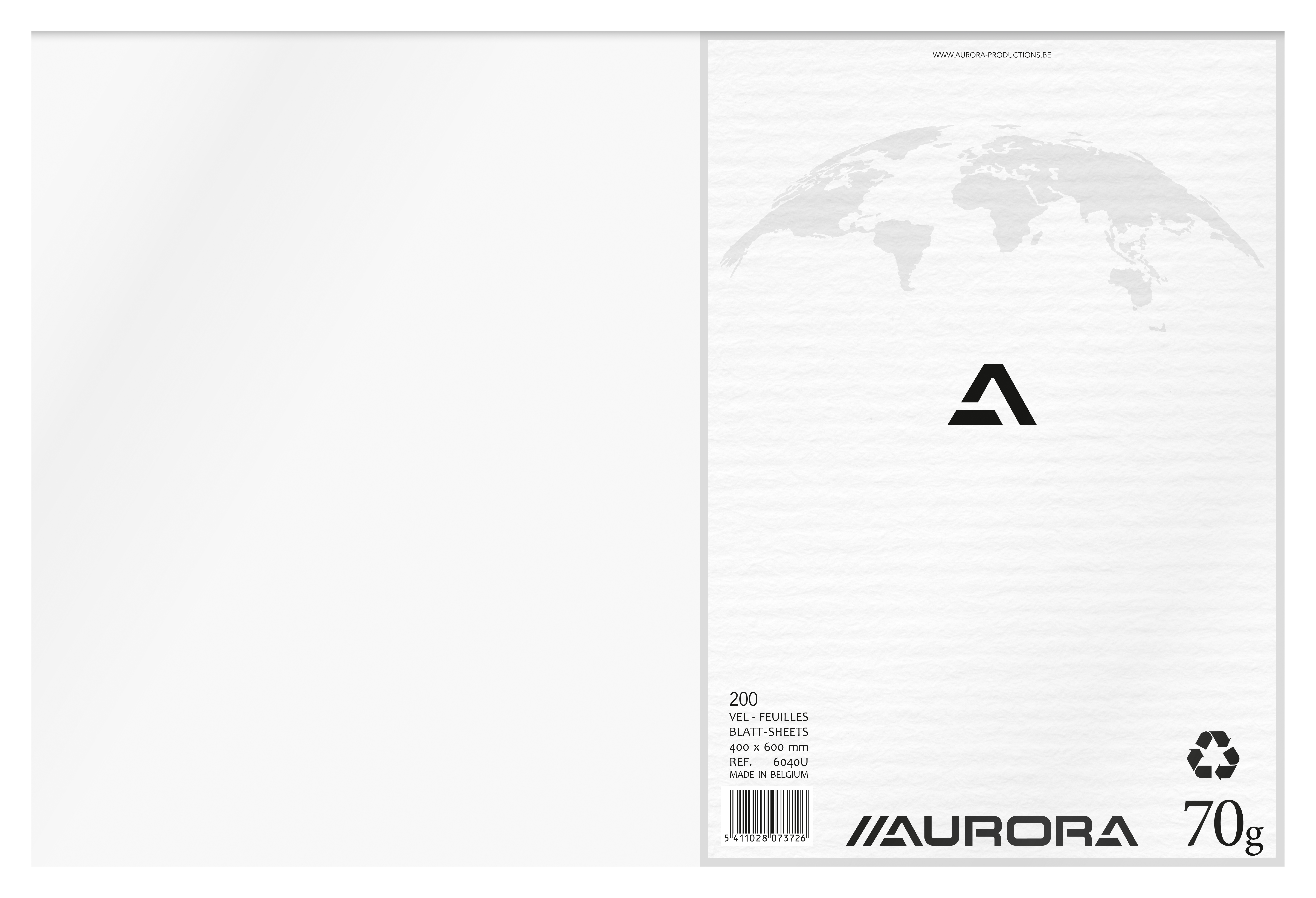 Aurora Teken/Kladblok Blanco 40x60 cm - 200 pag.