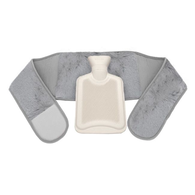 Aroma Home Heat Wrap 3-in-1 Grey Faux Fur