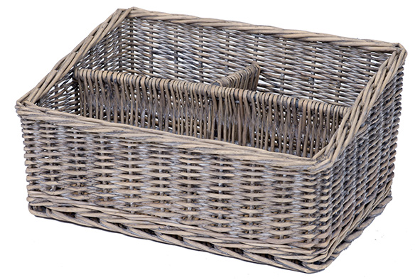 Cosy&Trendy Bestekmand/Geschenkenmand Riet - 37x25x18cm