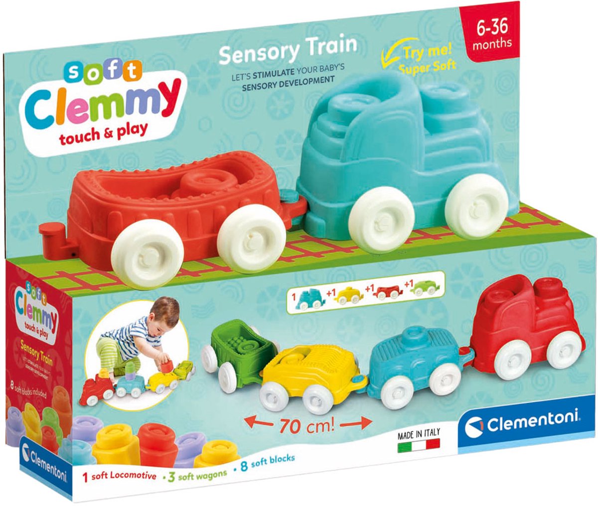 Baby Clementoni Clemmy Zintuigelijke Trein, Sensorial Train Baby Clementoni Clemmy Zintuigelijke Trein, Sensorial Train
