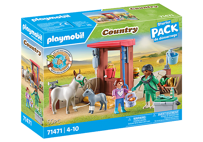 Playmobil Starter Packs 71471 Boerderij dierenarts met de ezels