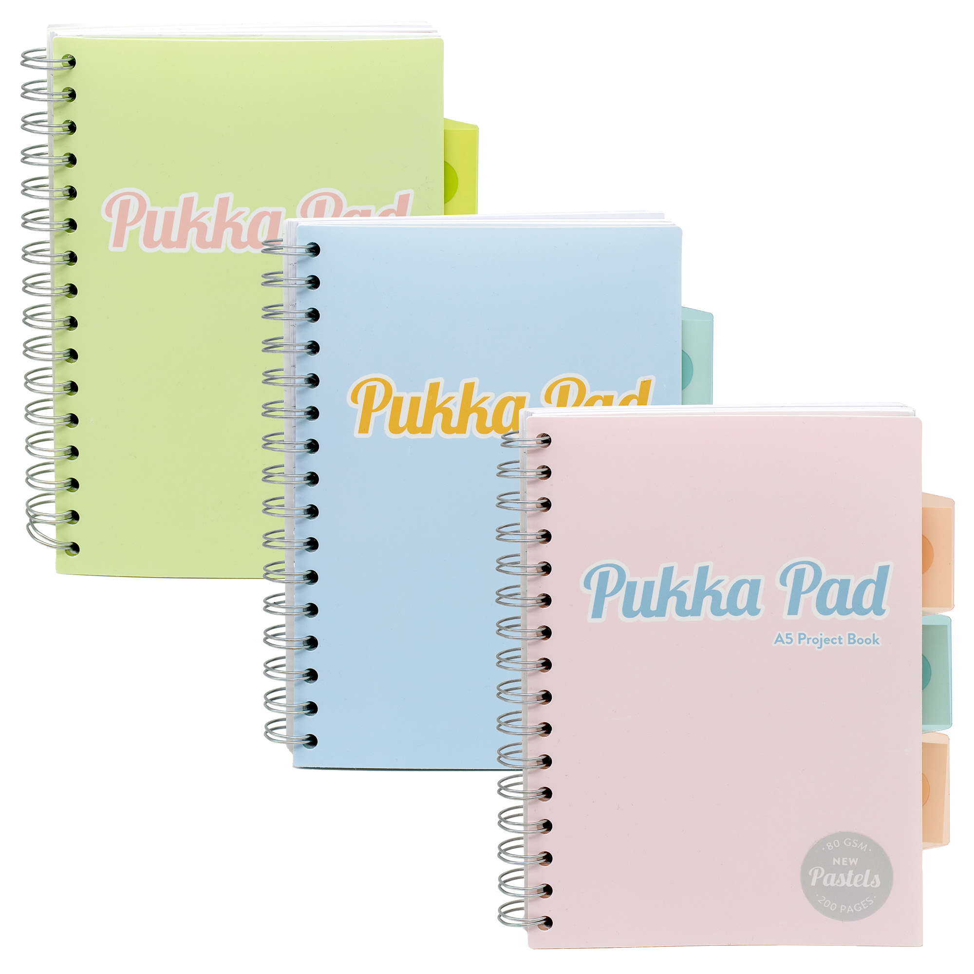 Pukka Pad Notebook A5 Gelijnd Spiraal assorti - prijs per stuk