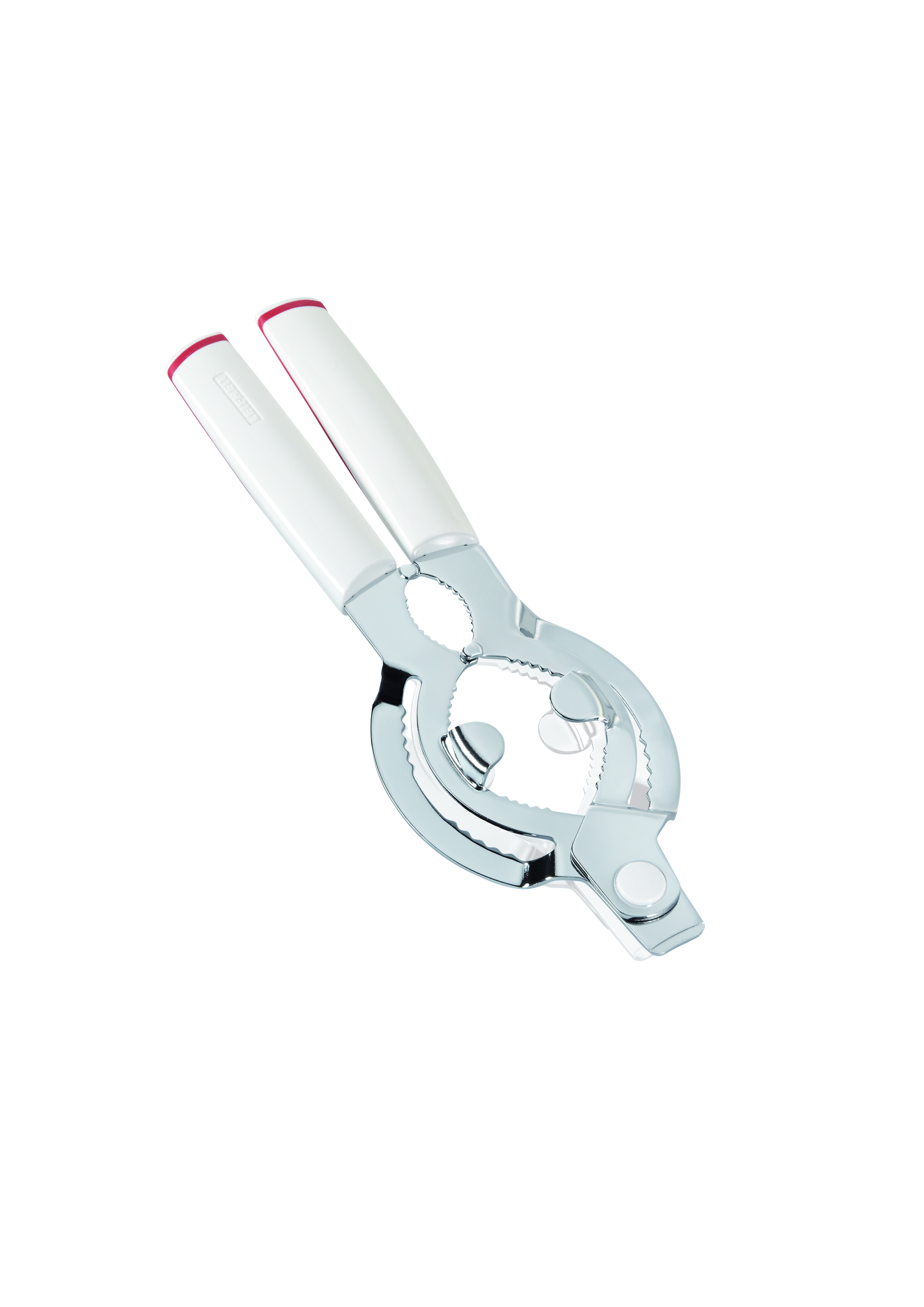 Leifheit Dekselopener Comfortline Wit/Rood - RVS/PLC - voor Potten/Flessen en Tubes