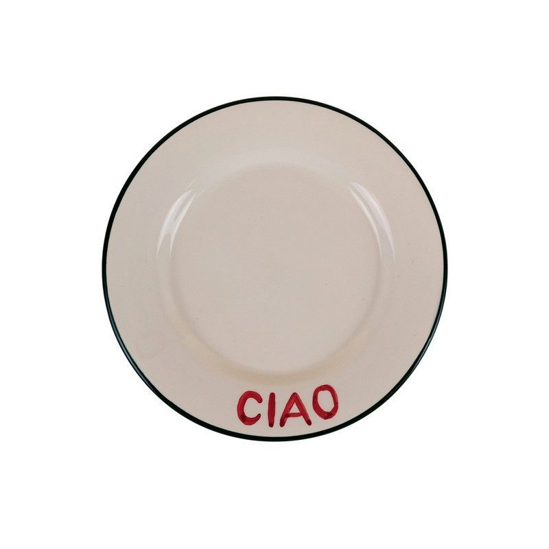 Atelier Pistache Bord Dolce Far Niente Ciao  22cm - Keramiek