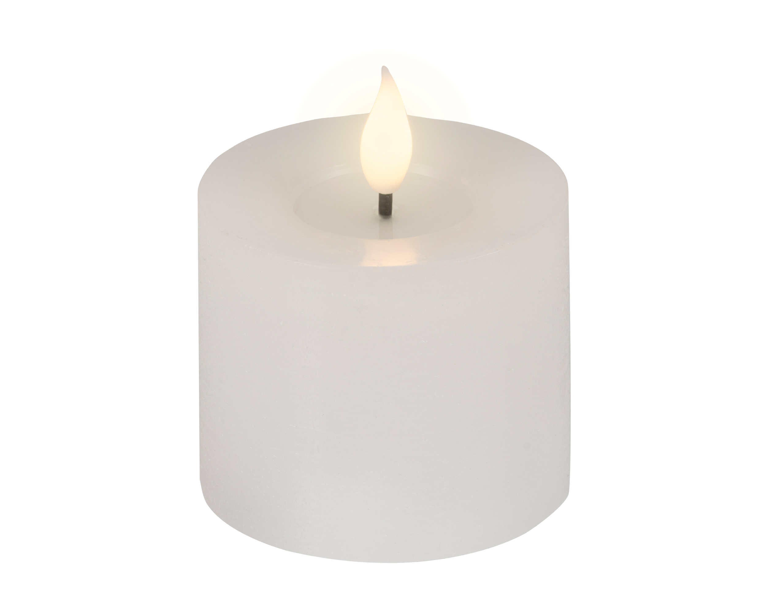 Kaars LED Real Wax Wit 7.5x9.5 cm - Warm Wit