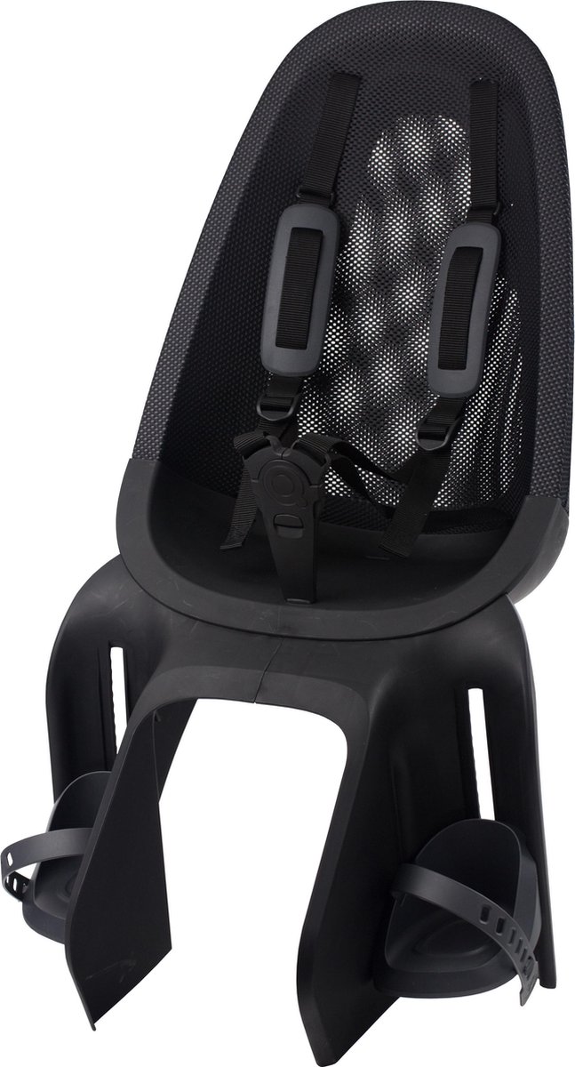 Qibbel Air Q972 Fietsstoel Zwart voor op de Pakdrager