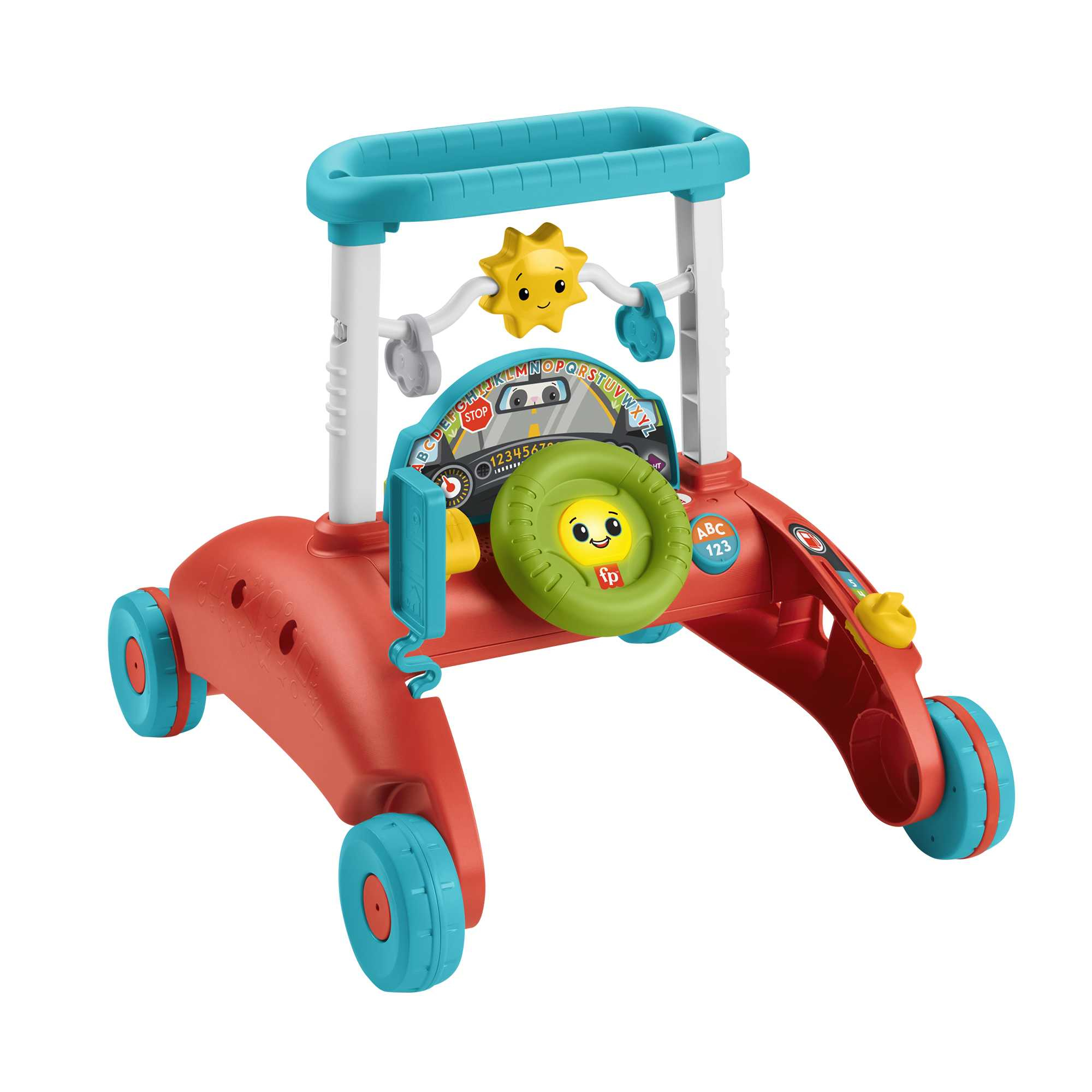 Fisher-Price 2 Zijdige Loopauto, groeit met baby mee, meer dan 100 geluiden