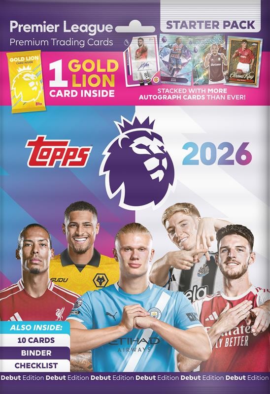 Topps Premier League 2026 Starter Pack 10 Kaarten
