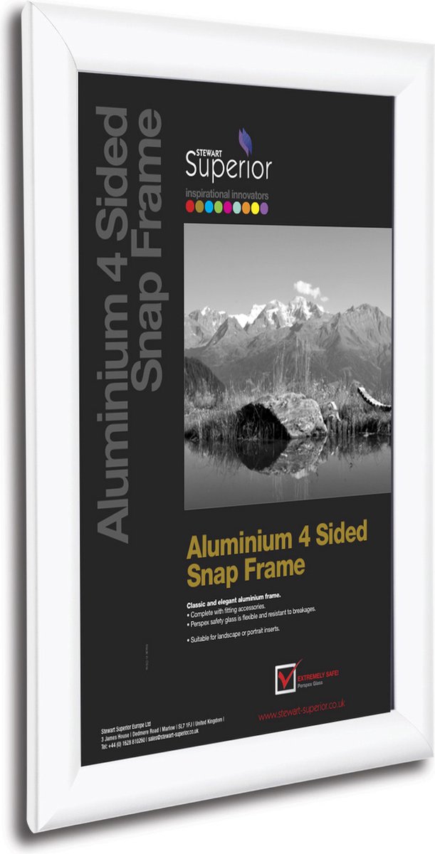 Seco Kliklijst Aluminium Frame 25mm - Wit - A1