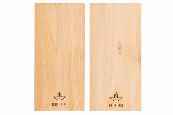 White Fire Rookplanken Ceder 30x14 cm set 2 stuks