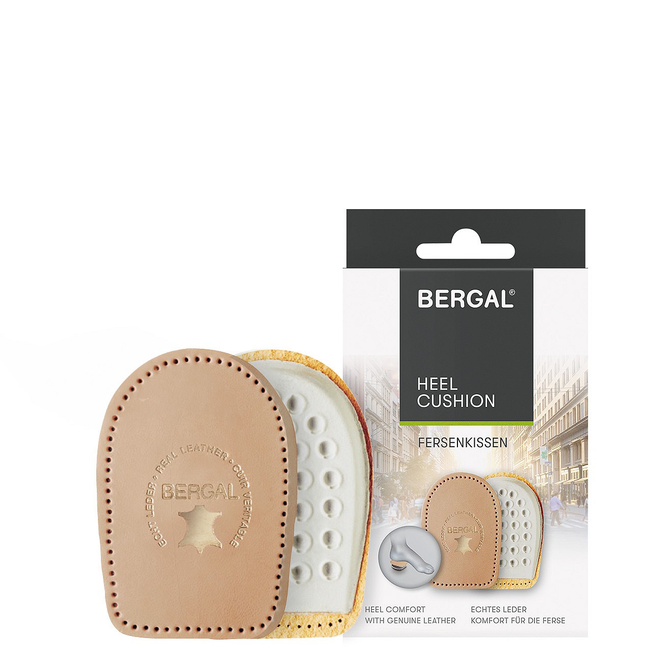 Bergal Hielzool Cushion Leder maat 38-40