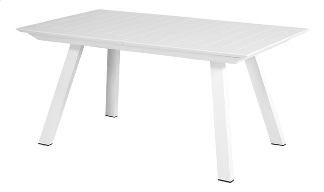 Ocean Tuintafel Lanna II DT Alu Mat Wit Uitschuifbaar 160/240x90 cm