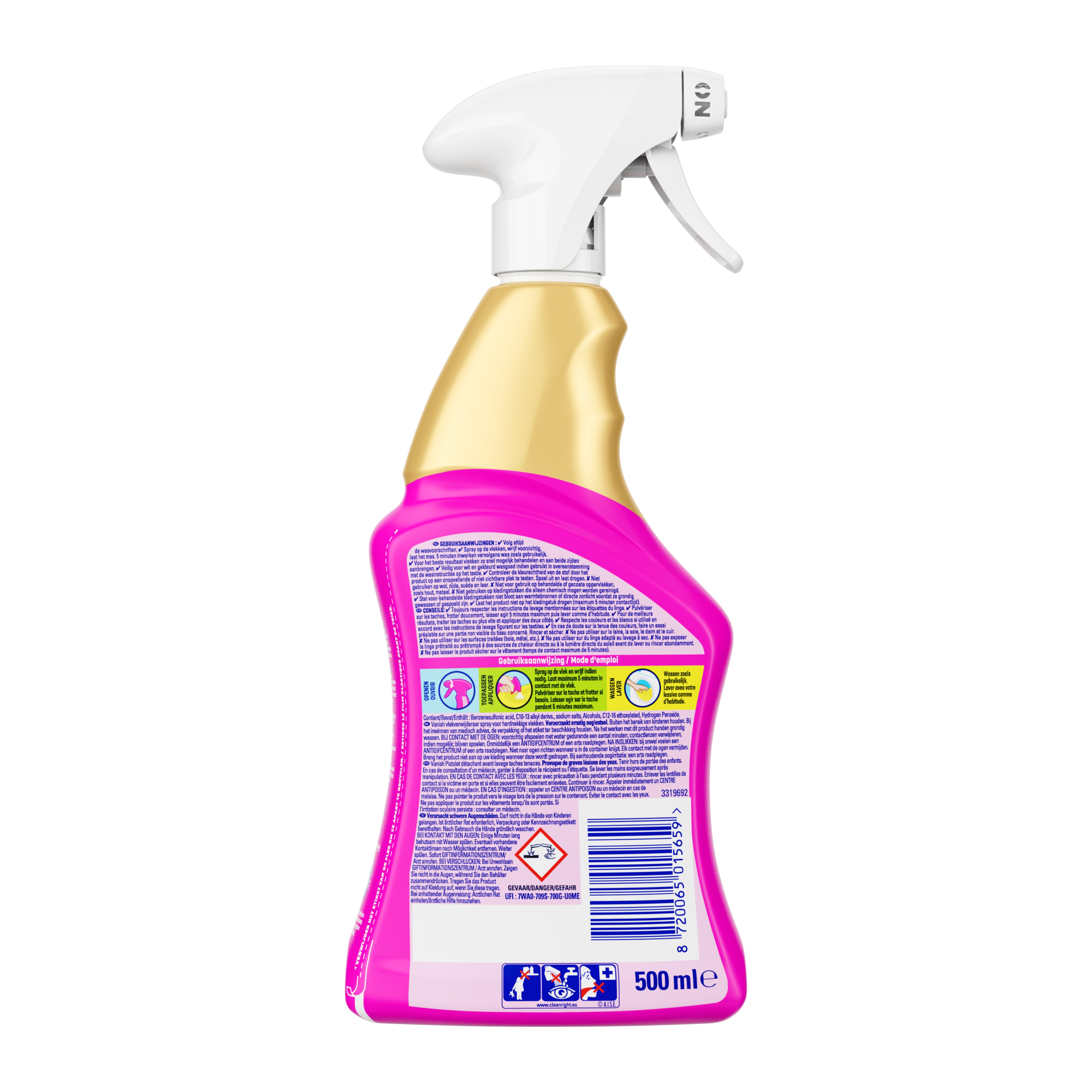 Vanish Vlekverwijderaar Oxi Action Hardnekkige vlekken 500 ml